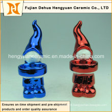 Lovely Colorful Plating Christmas Girl Candle Holders